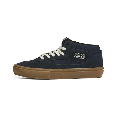 Vans Half Cab Skateboard Shoes Unisex Mid-Top Blue