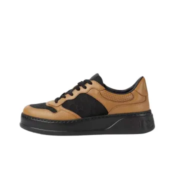 GUCCI Gg Embossed Camel Black
