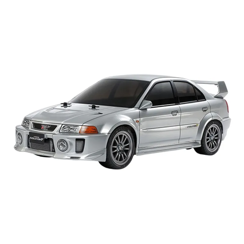 Tamiya 1 10 RC Mitsubishi Lancer Evolution V TT 02 Base Assembled Models 45.5cm-0