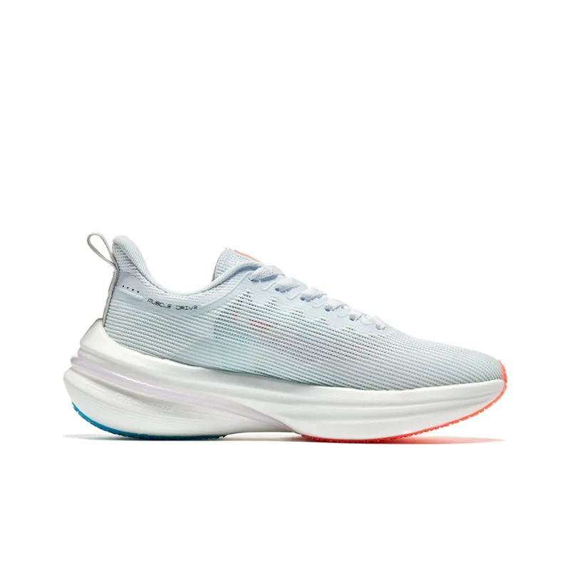 Erke Qitan 4.0 Pro Running Shoes Women's Low Top True White/Neon Orange Pink-1