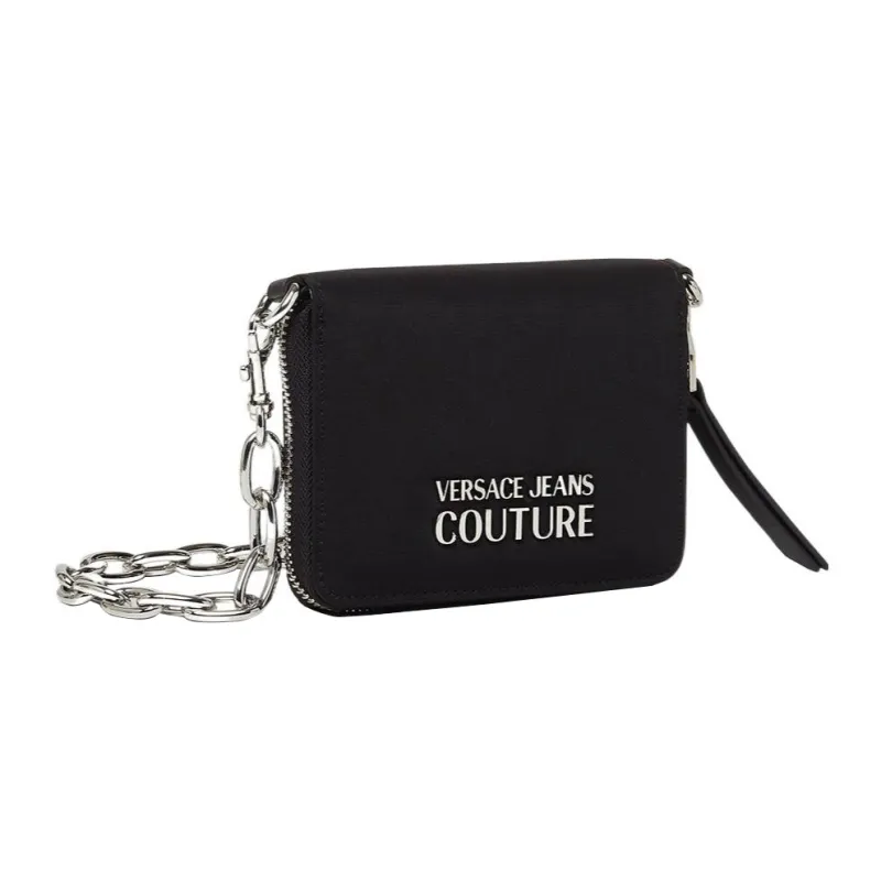 VERSACE JEANS COUTURE Polyamide With Polyester Card Holder Wallet Women's Black-1