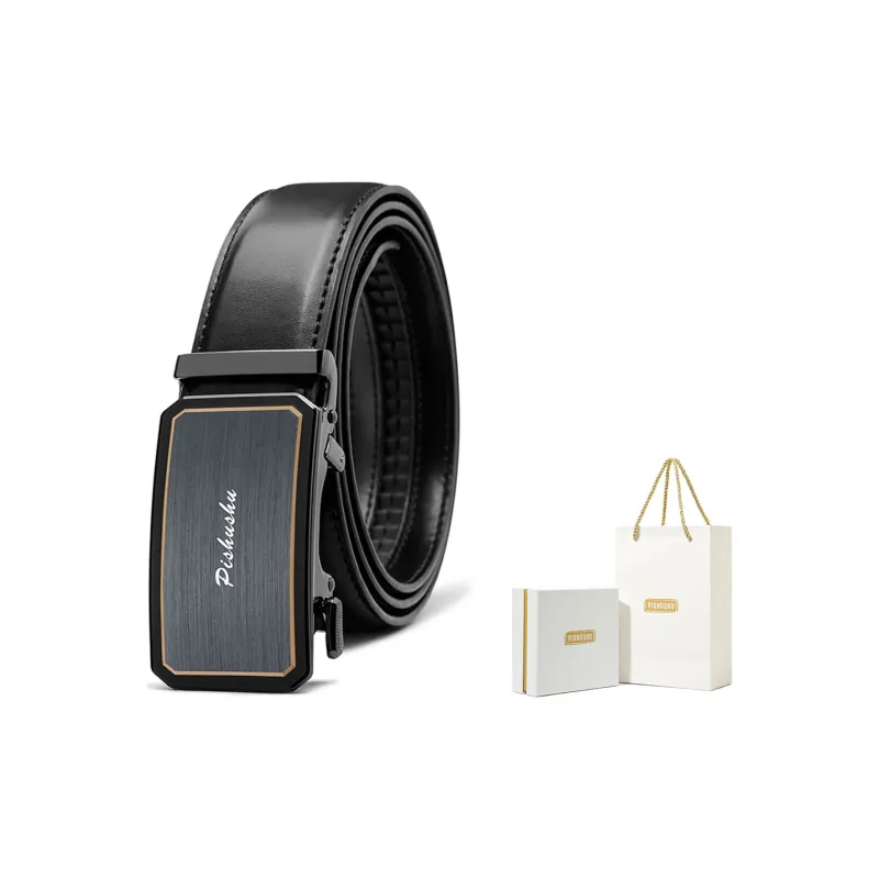 PISHUSHU Leather Belts Men-4