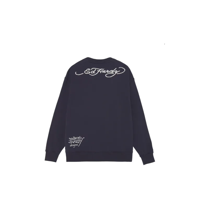 Ed Hardy Polo Shirts Men Midnight Blue E1OWM064-1