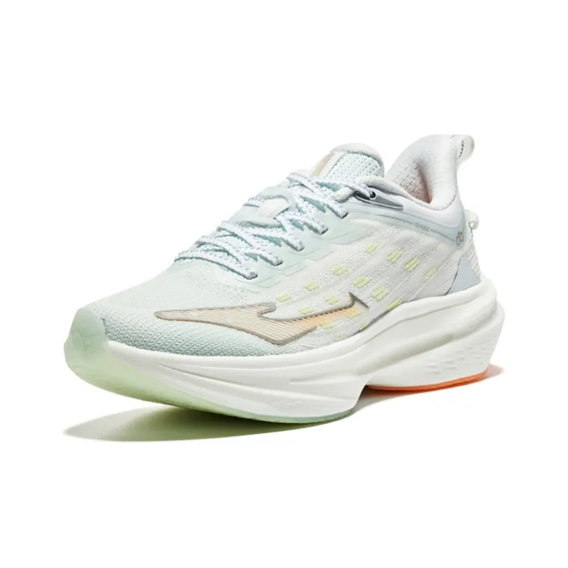 Erke Qitan 4.0 Support Low Top Running Shoes Women's Snowflake Paste Jelly Orange-2