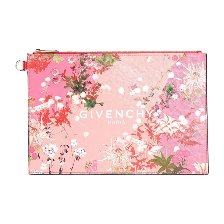 Givenchy Coated Canvas Clutch Women's Pink-0