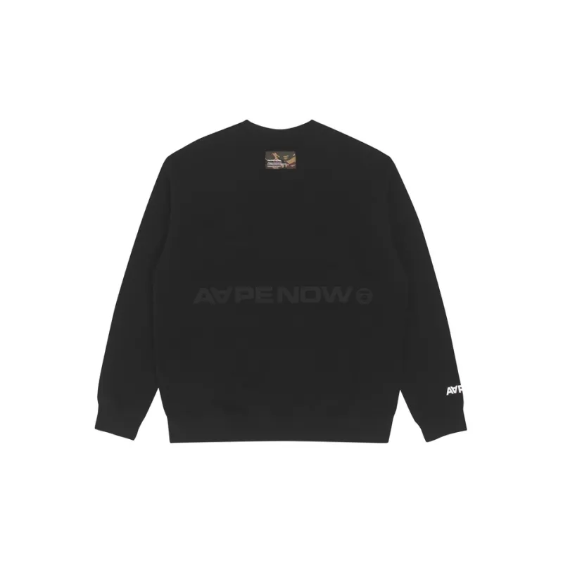Aape Logo patch Crew Neck Sweatshirt-3