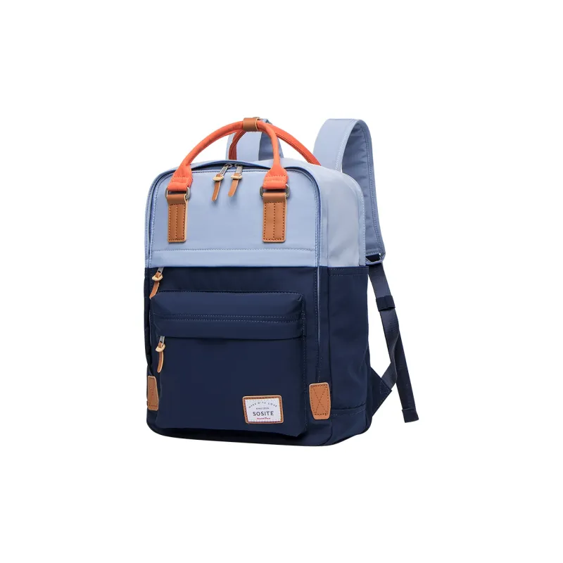 SOSITE Nylon Backpack Medium Size Unisex Sea Blue, Army Green, Beige Yellow, Boxwood Green-1