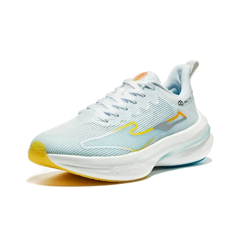 Erke Qitan 4.0 Pro Support Low Top Running Shoes Men's White Orange-2
