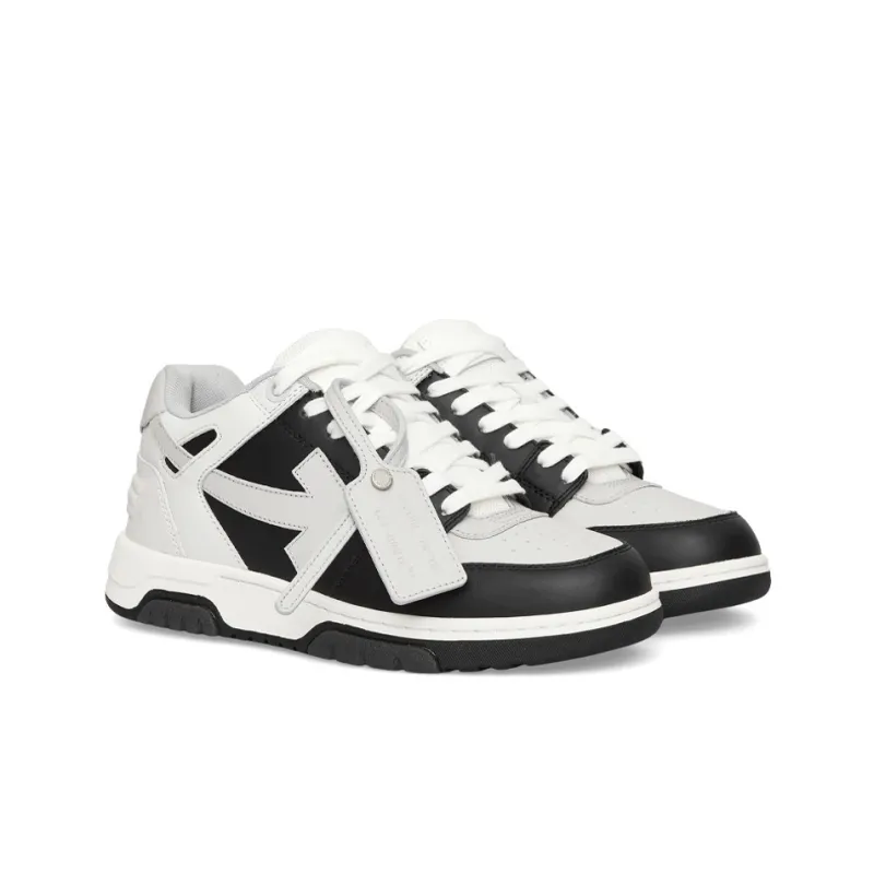 OFF WHITE Out Of Office Ooo Low Tops Light Grey Black-1