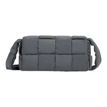 Bottega Veneta PaddedCASSETTE Fabric Pillow Bag, Shoulder Bag, Crossbody Bag Medium Size Men's Lightning Gray/Pool Blue