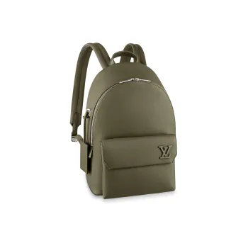 LOUIS VUITTON TAKEOFF Cow Leather Backpack Regular Men's Khaki Green