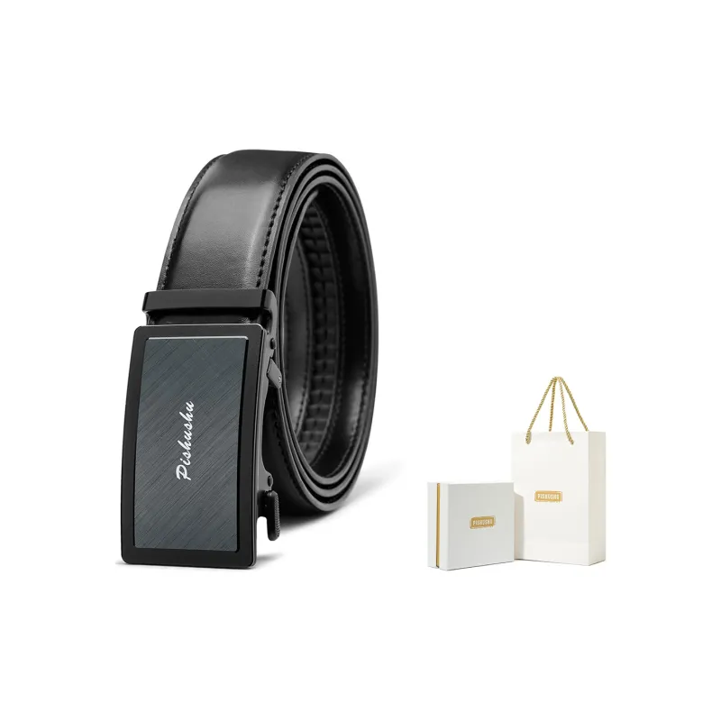 PISHUSHU Leather Belts Men-5