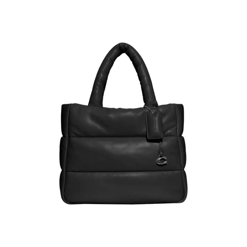 COACH Pillow Nappa Leather Cloud Bag, Tote Bag, Shopping Bag, Handbag Tubas Women's Black-0