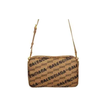 Balenciaga BB MONOGRAM Canvas Camera Bags Crossbody Bag Shoulder Bag Men's Khaki