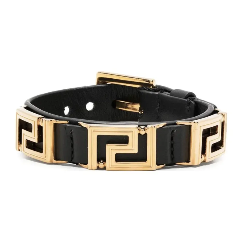 VERSACE Greca Goddess Leather Bracelet-0