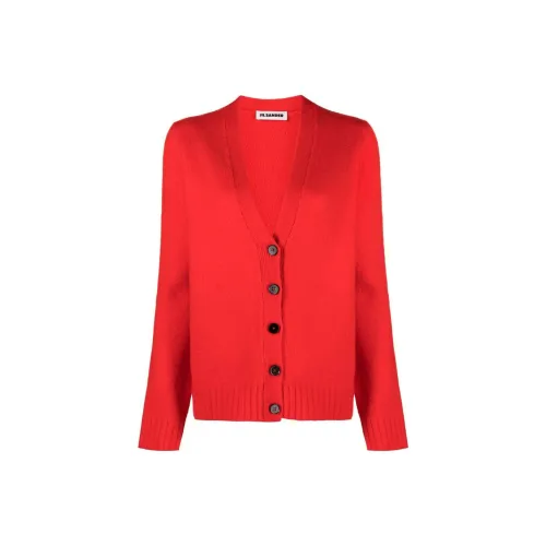 JIL SANDER V-neck Wool Cardigan