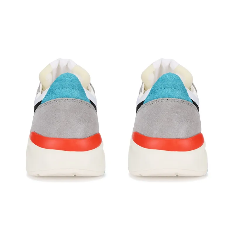 SUPERGA Low-Top Casual Shoes Unisex White Gray Black-4