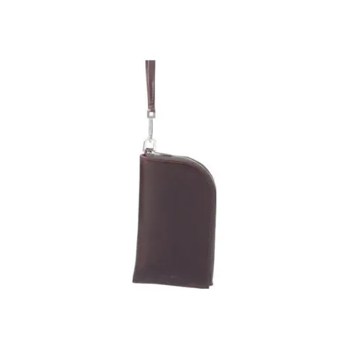 RICK OWENS/RO Leather Wallet Men's Burgundy