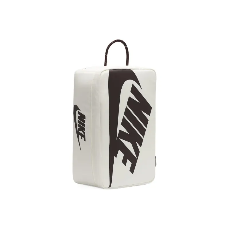 Nike Fabric Shoebox Bag Hand Held Shoulder Crossbody Bag Regular Unisex Sail White/Obsidian Brown-2