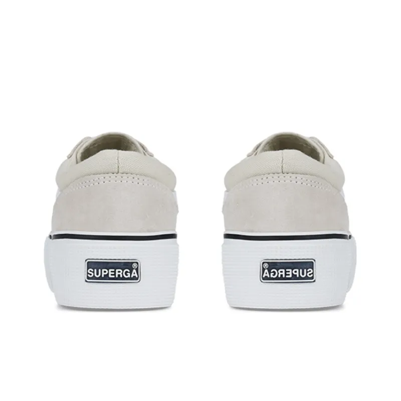 SUPERGA Skateboard Shoes Women's Low Top Gray-3