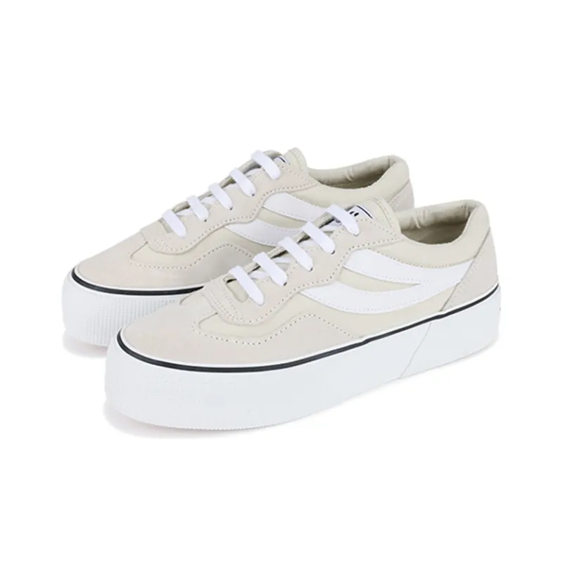 SUPERGA Skateboard Shoes Women's Low Top Gray-2
