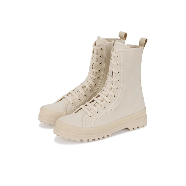 SUPERGA Casual Shoes Women's High-Top Beige-2