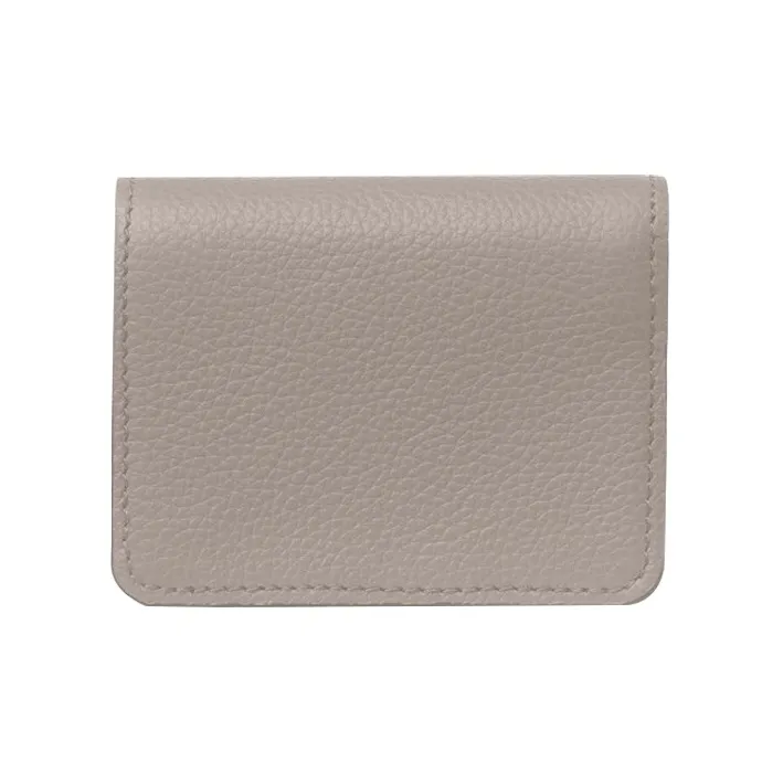 Chloe Marcie Grained Calfskin Wallet Small Size Women's Cashmere Gray-1
