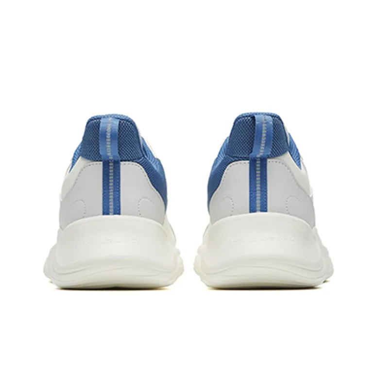 Anta Cushioned Wear Resistant Support Low Top Casual Running Shoes Men's White Gray-3