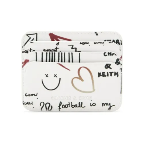 CHARLES&KEITH PU Charles & Keith Bag Card Holder Mini Women's Multi Composite Color/Red