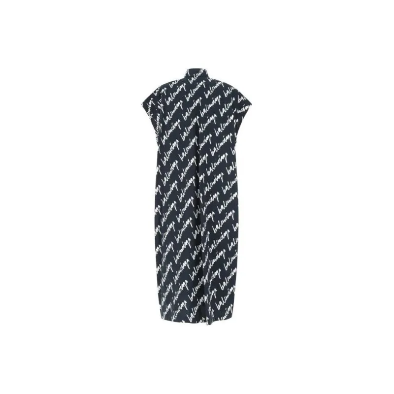 Balenciaga SS22 Sleeveless Dress Women's Blue-1