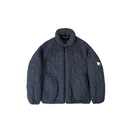 FAX FOR FMACM Puffer Jackets Unisex Navy Blue