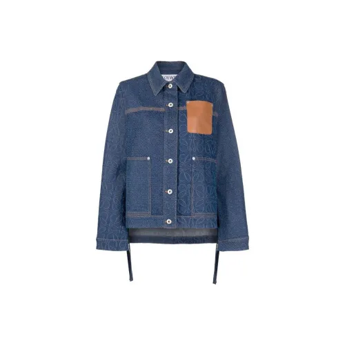 LOEWE Denim Jackets Women's Blue