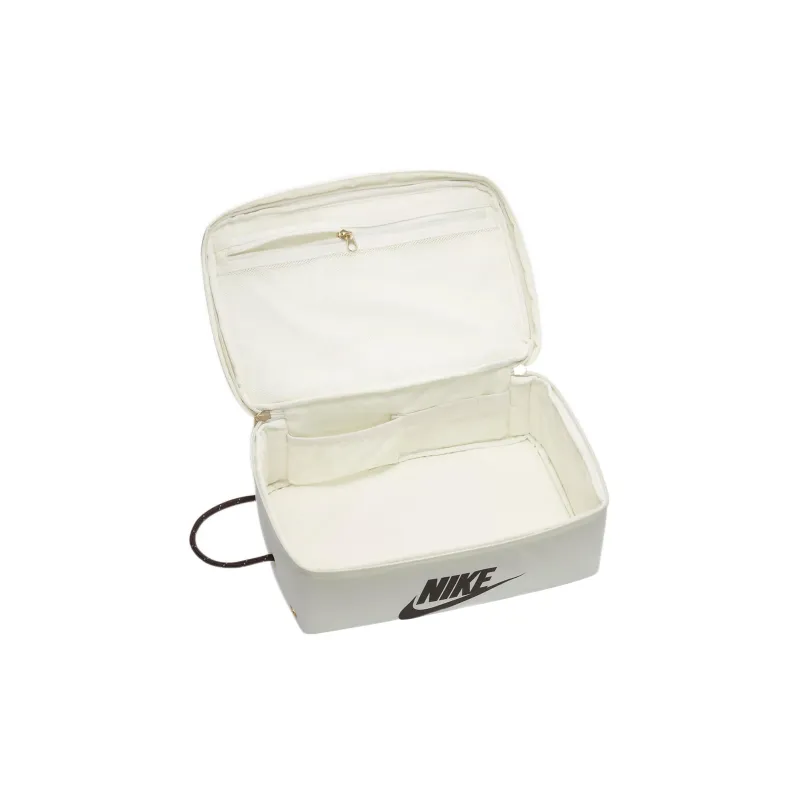 Nike Fabric Shoebox Bag Hand Held Shoulder Crossbody Bag Regular Unisex Sail White/Obsidian Brown-3
