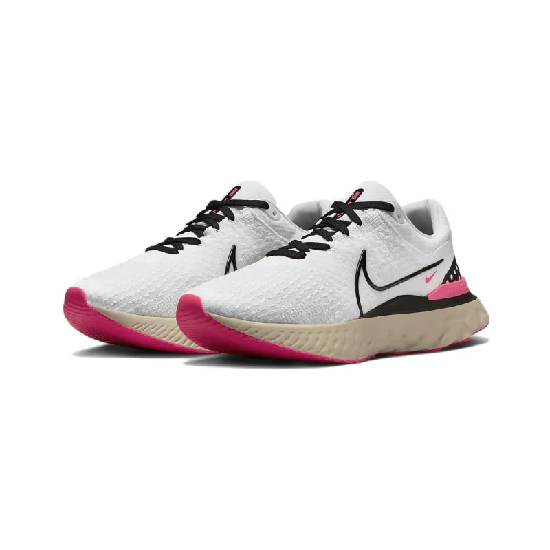 Nike React Infinity Run Flyknit 3 White Hyper Pink-2