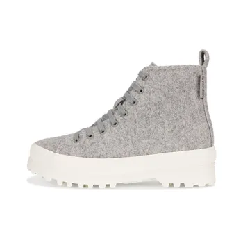 SUPERGA Casual Shoes Women's High-Top Gray/White