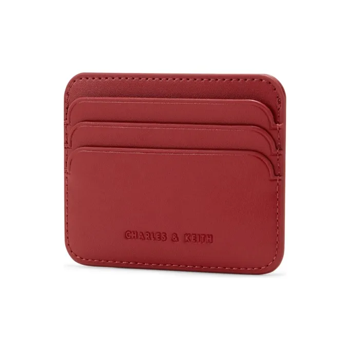 CHARLES&KEITH PU Charles & Keith Bag Card Holder Mini Women's Multi Composite Color/Red-6
