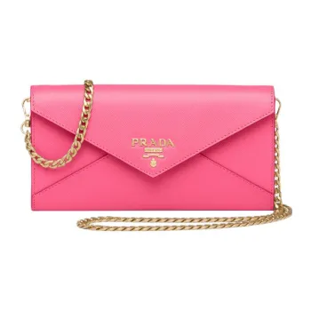 PRADA Saffiano Leather Shoulder Bag Crossbody Bag Mini Women's Pink