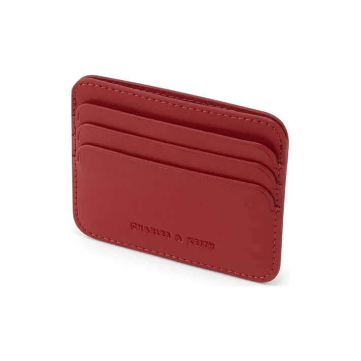 CHARLES&KEITH PU Charles & Keith Bag Card Holder Mini Women's Multi Composite Color/Red-7
