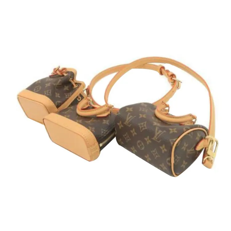 LOUIS VUITTON Trio Mini Icones Monogram Bag Brown-3
