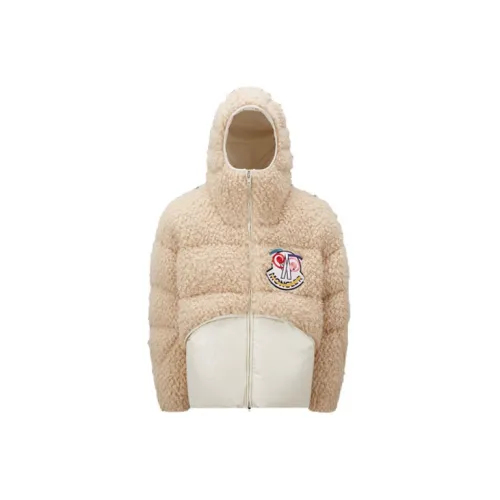 Moncler FW22 Hooded Loose Fit Down Jacket Men's Snowflake White