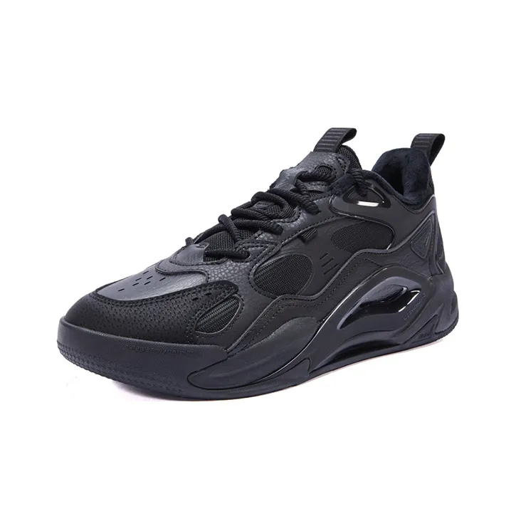 XTEP Liekong 2.0 Abrasion Resistant Breathable Low Top Sports Casual Shoes Men's Black-1