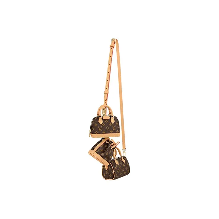 LOUIS VUITTON Trio Mini Icones Monogram Bag Brown-1