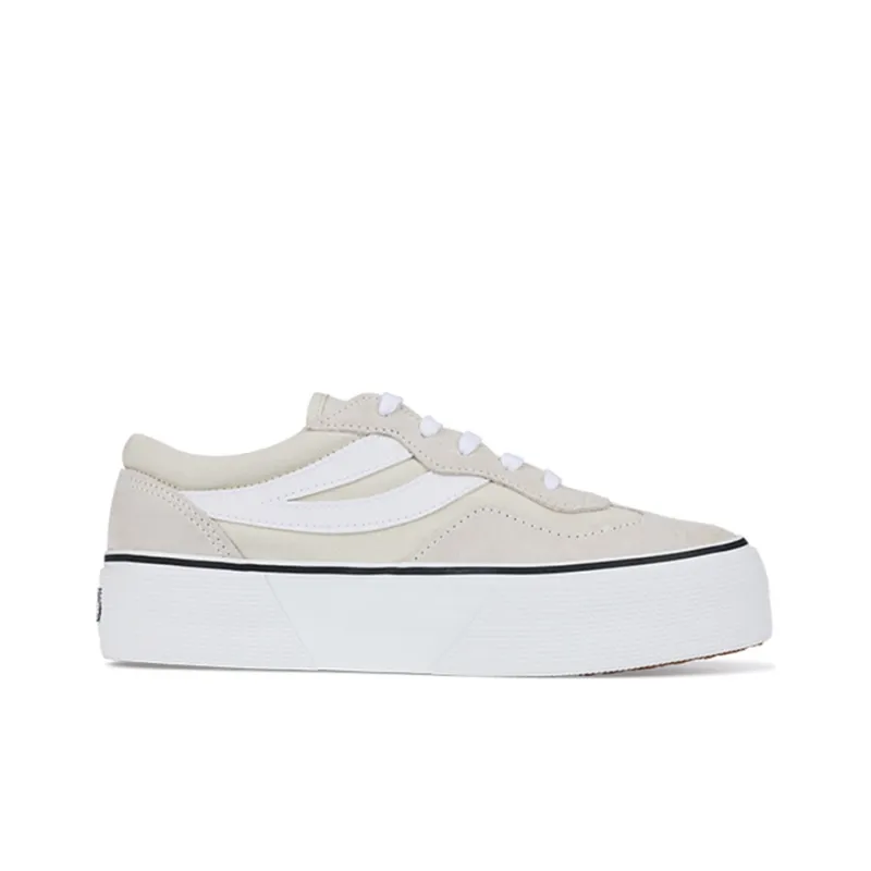 SUPERGA Skateboard Shoes Women's Low Top Gray-1