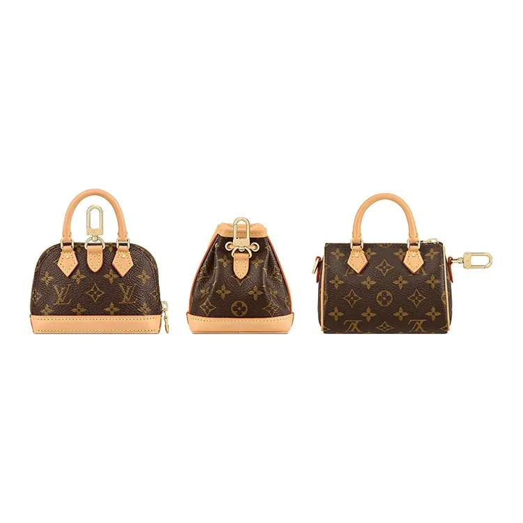 LOUIS VUITTON Trio Mini Icones Monogram Bag Brown-2