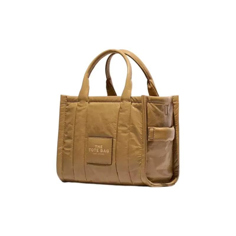 MARC JACOBS Lambskin Tote Bag, Shopping Bag, Shoulder Bag, Crossbody Bag, Handbag Mini Women's Light Umber-1