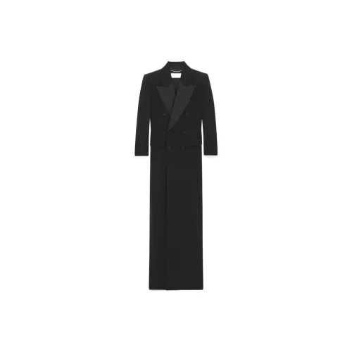 SAINT LAURENT Coats Women's Black