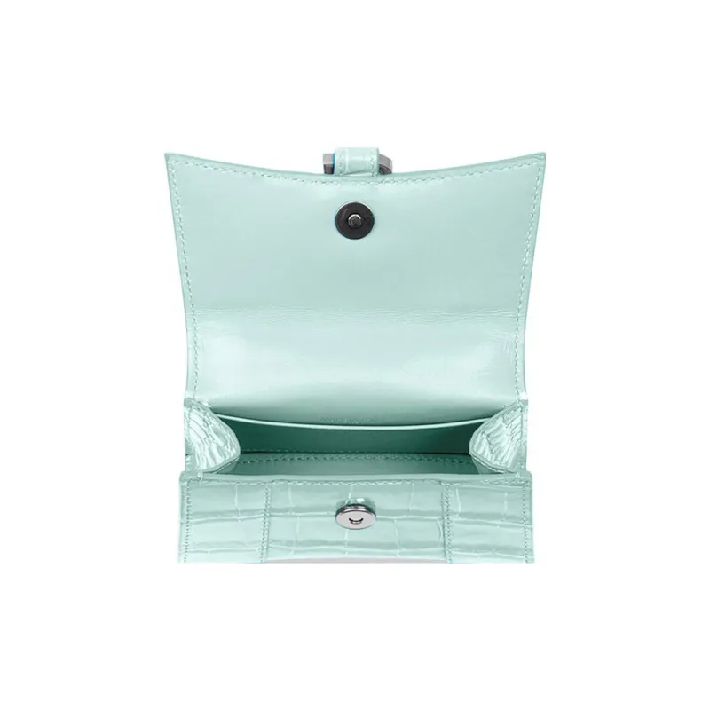 Balenciaga Hourglass Cow Leather Shoulder Bag, Crossbody Bag, Handbag Mini Women's Bright Blue-4