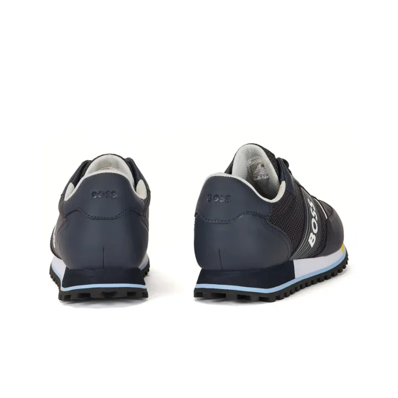 HUGO BOSS Cushioning Wear-Resistant Low-Top Sports Casual Shoes Men's Navy Blue-3