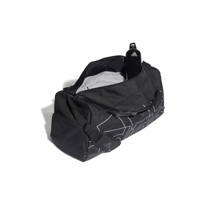 Adidas Polyester Handbag Shoulder Bag Crossbody Bag Gym Bag Large Size Unisex Black-3