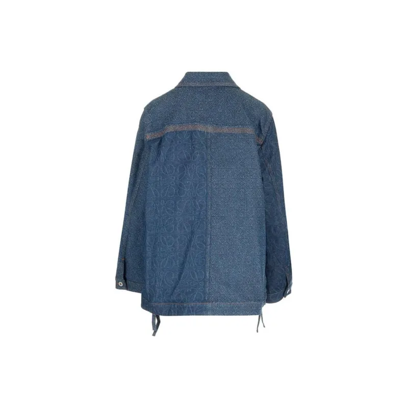 LOEWE Anagram Workwear Denim Jacket 'Indigo'-1